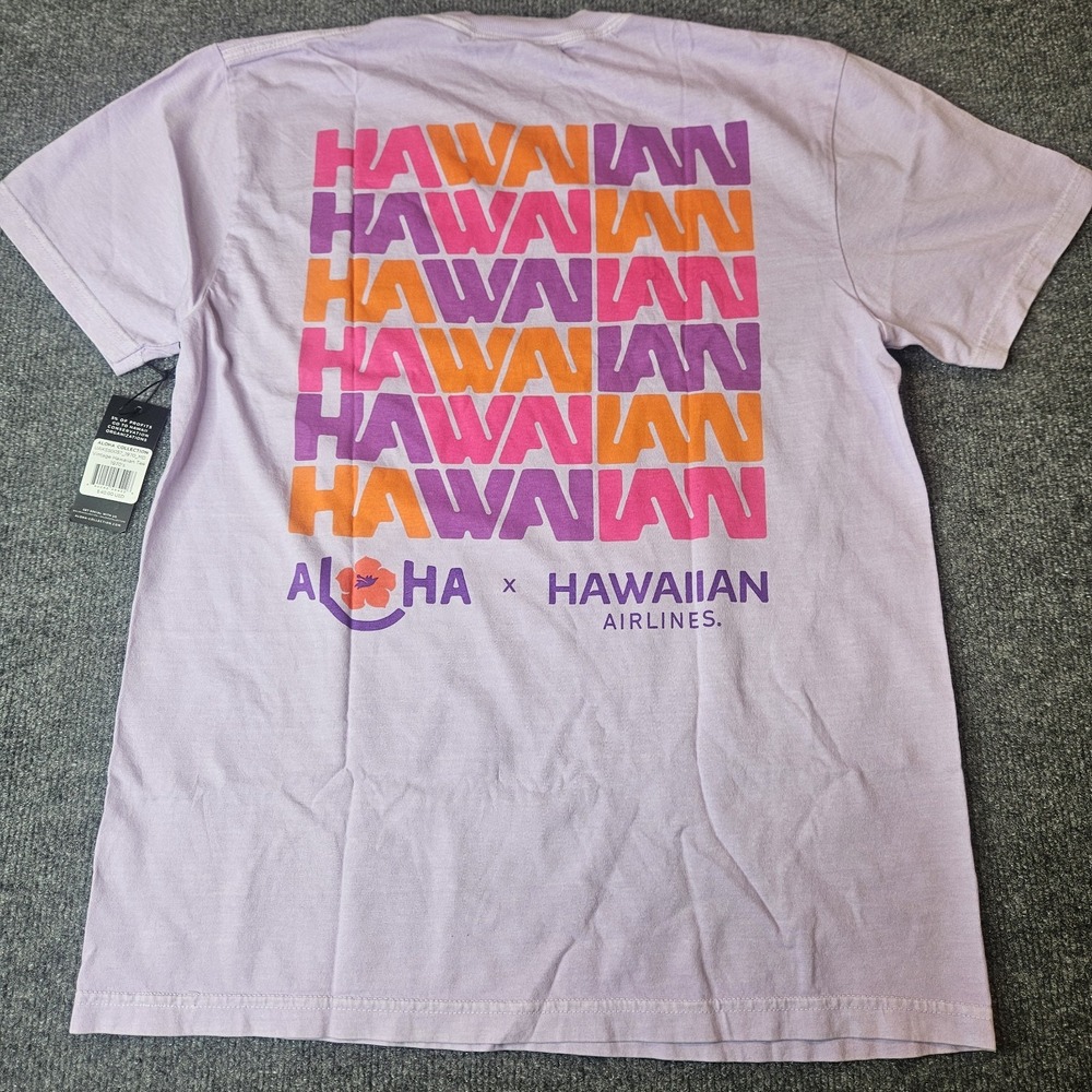 NWT Aloha Collection X Hawaiian Airlines Tshirt Size Medium Vintage 1970s Logo